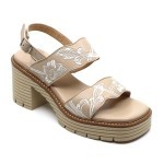 Softwaves sandaal beige leder 8.96.14